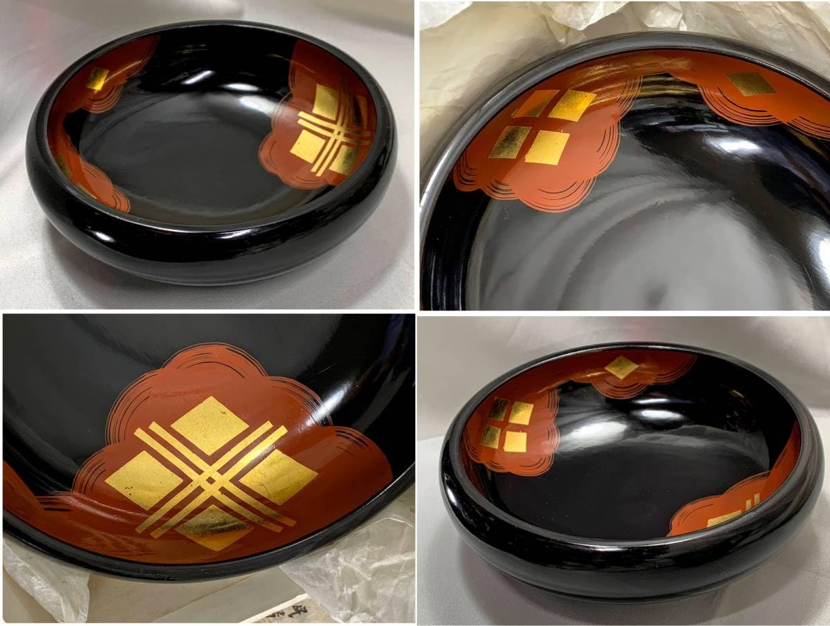 Amazon.co.jp: レトロ 秀衡塗 漆器 岩手伝統工芸 翁知屋 天然木 黒塗